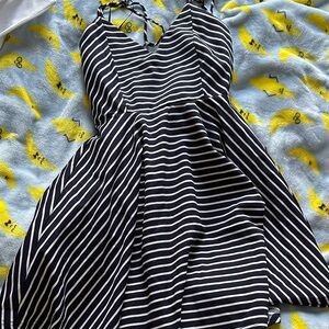 Navy and White Striped dress from Windsor